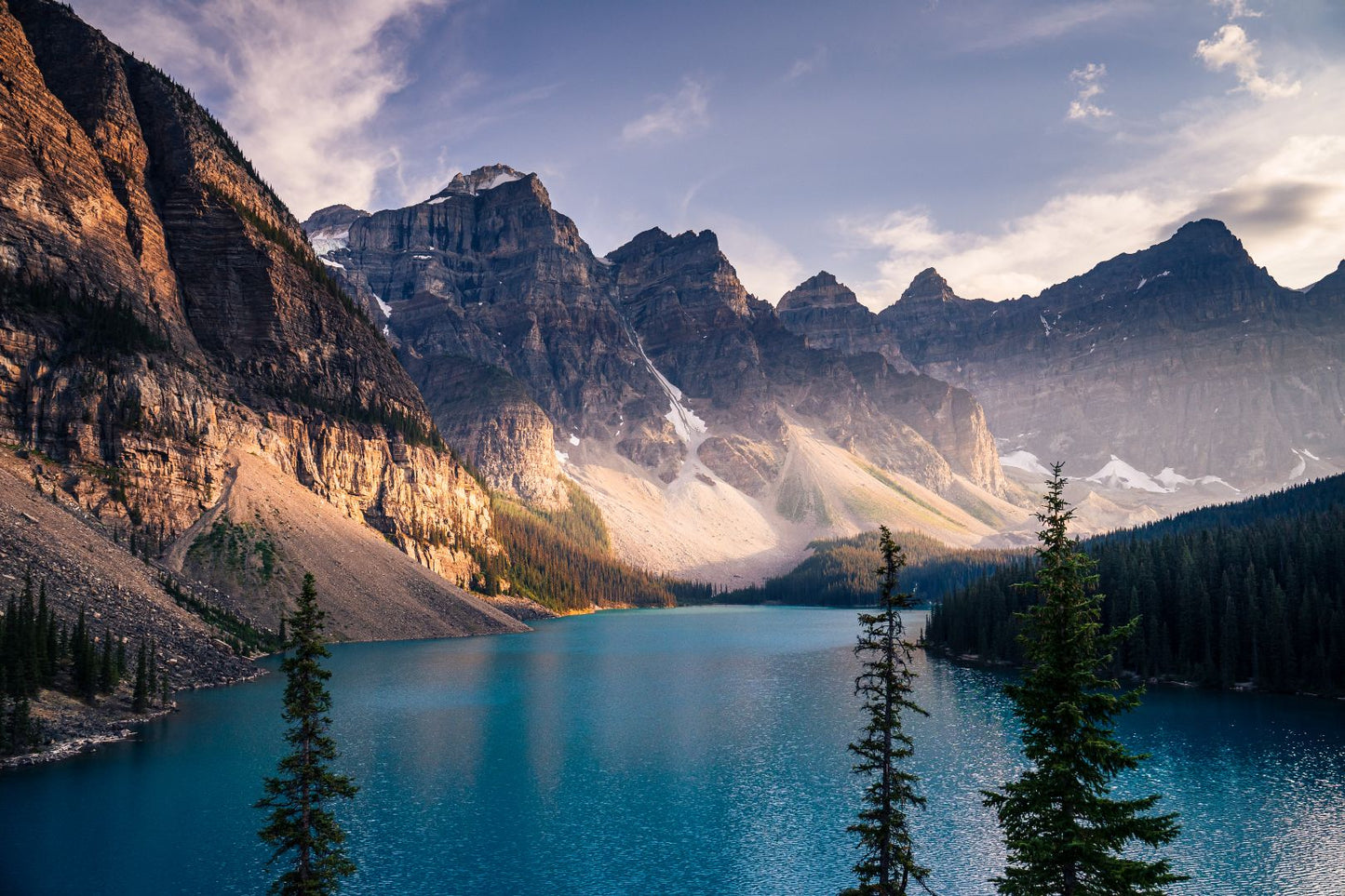 The Golden Sunset - Moraine Lake
